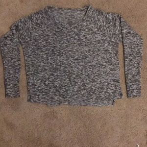 Hollister grey and white shirt